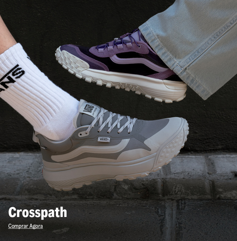 Crosspath cinza e roxo