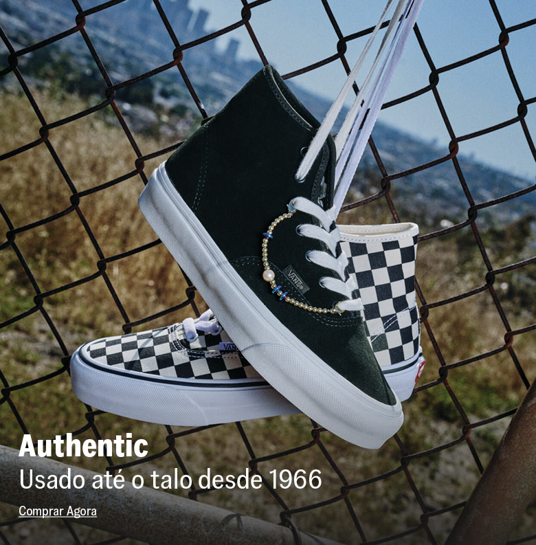 Vans Authentic Hi Preto e Checkerboard