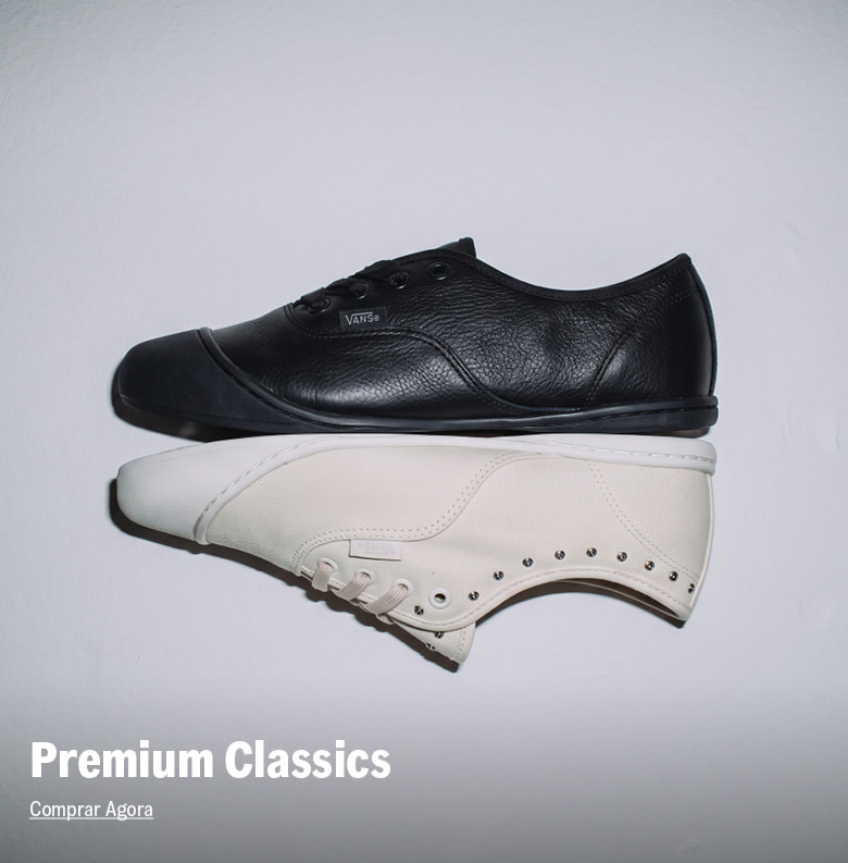 Dois tênis authentic premium classics preto e branco